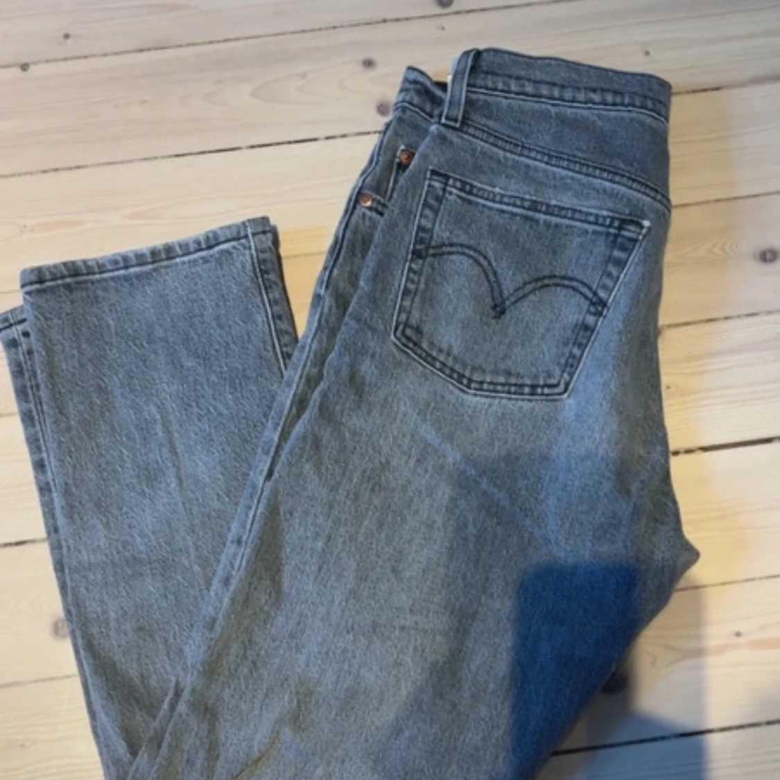 Levi's 501 grå jeans straight fit