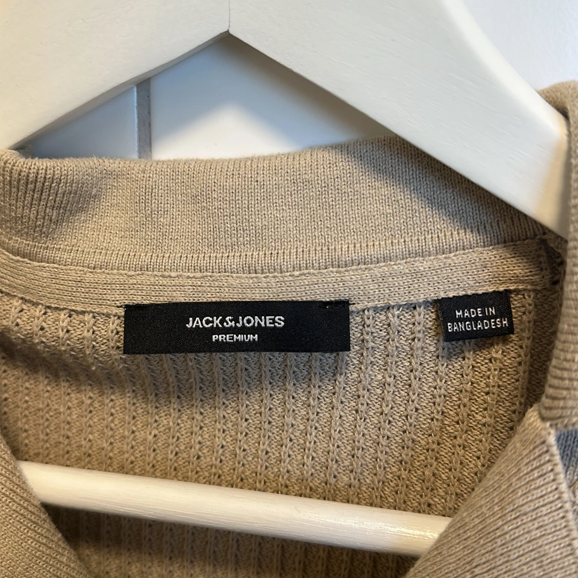 Beige stickad kofta från Jack & Jones - 3