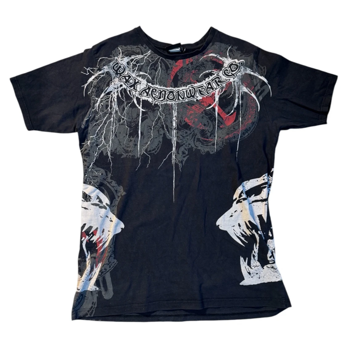 Svart grafisk t-shirt från WAX - 1