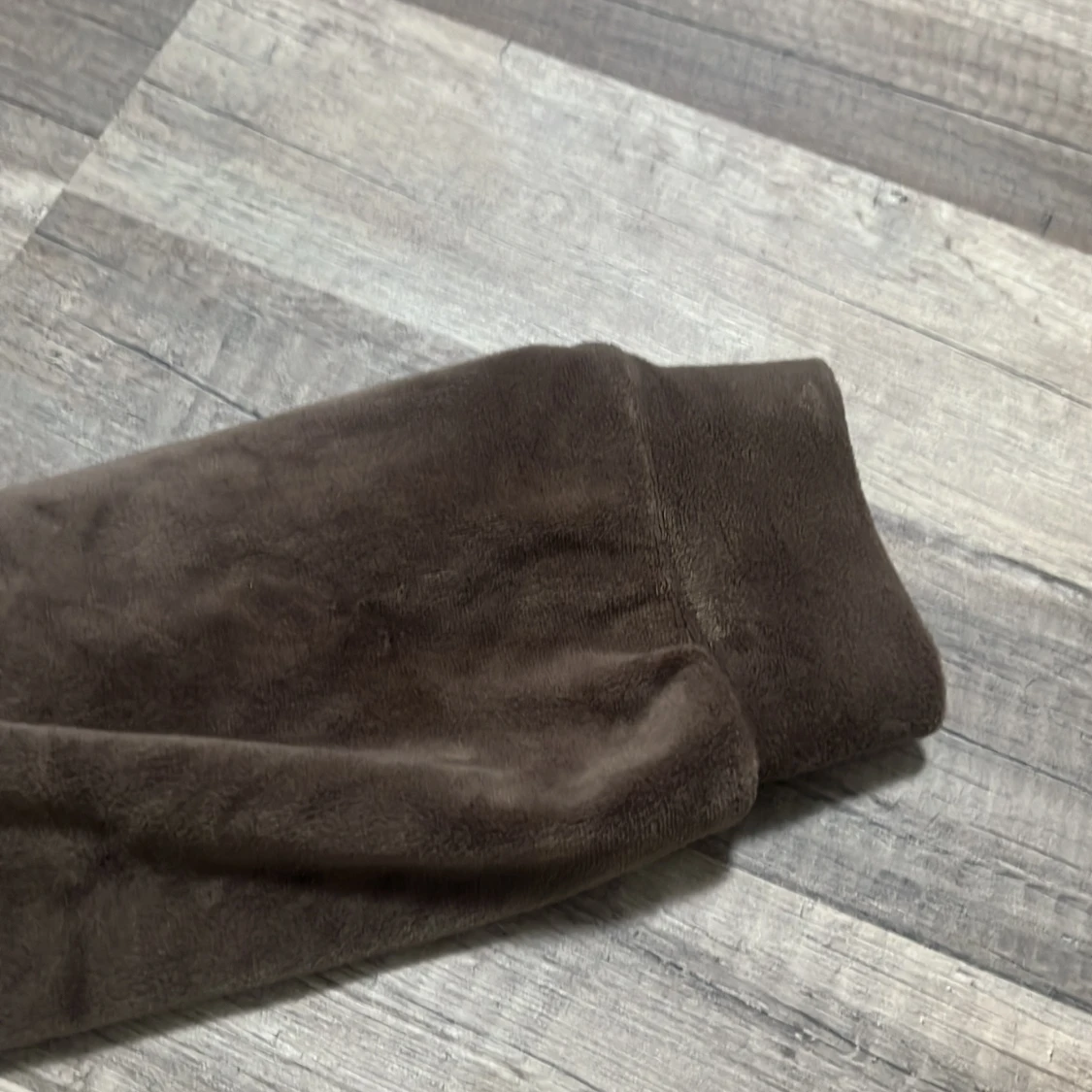 Brun fleecehoodie från H&M - 1