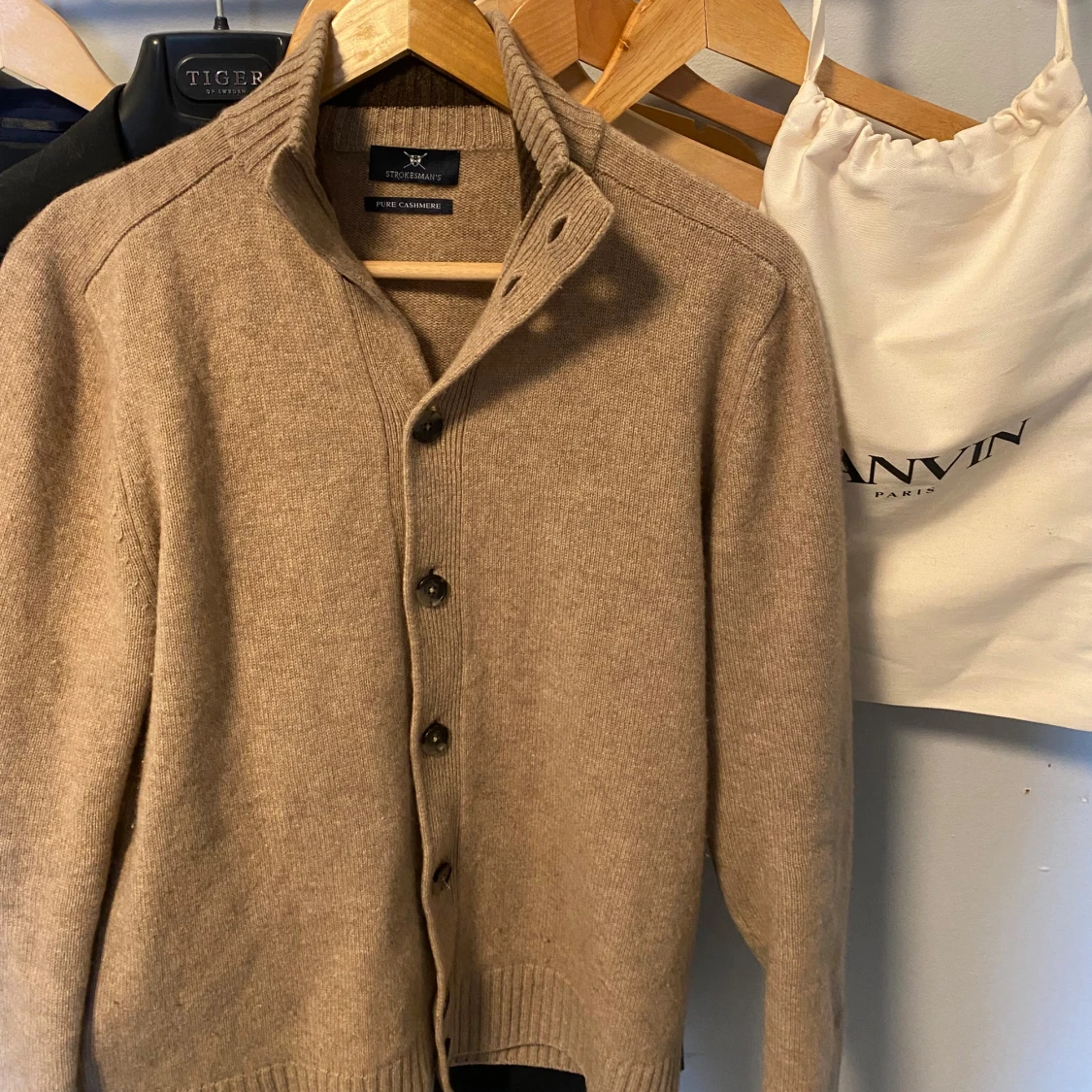 Beige kashmir cardigan