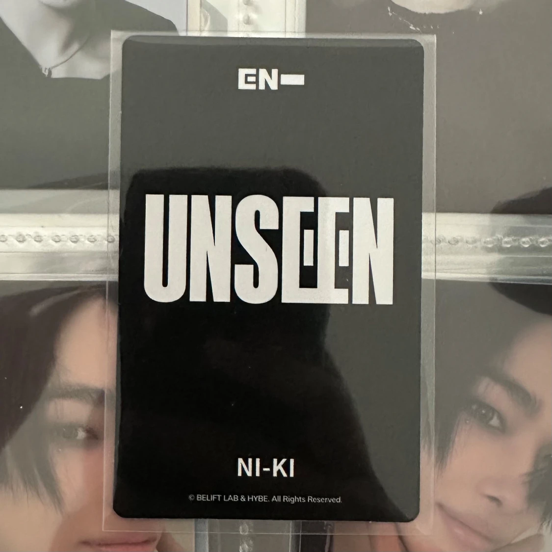 Ni-ki ’UNSEEN’ random photocard - 2