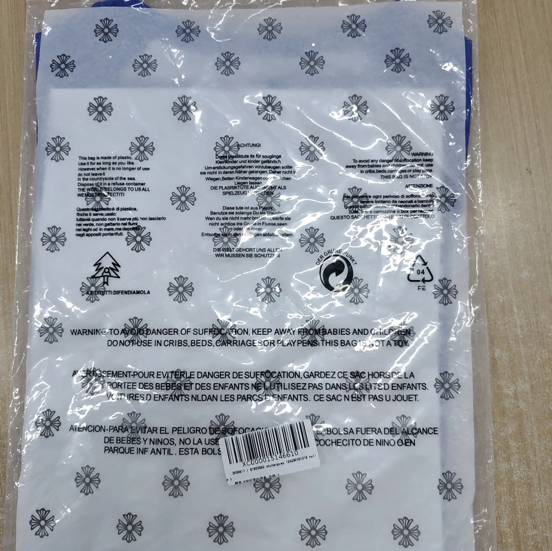 Blåvit långärmad tröja Chrome Hearts - 2