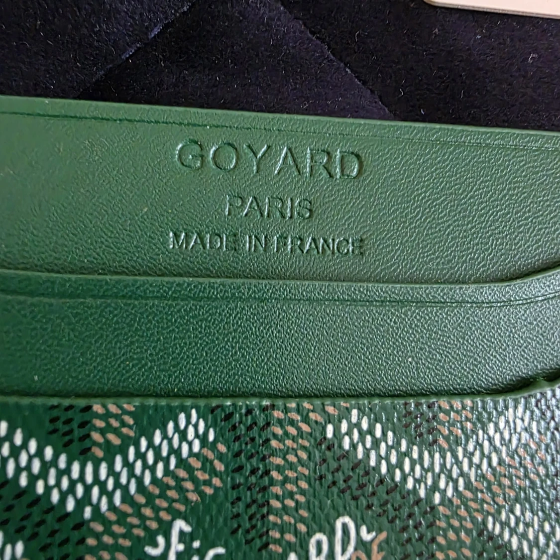 Grön Goyaard plånbok med mönster - 1