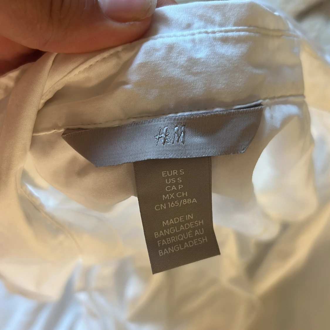 Basic vit skjorta från H&M, S - 2