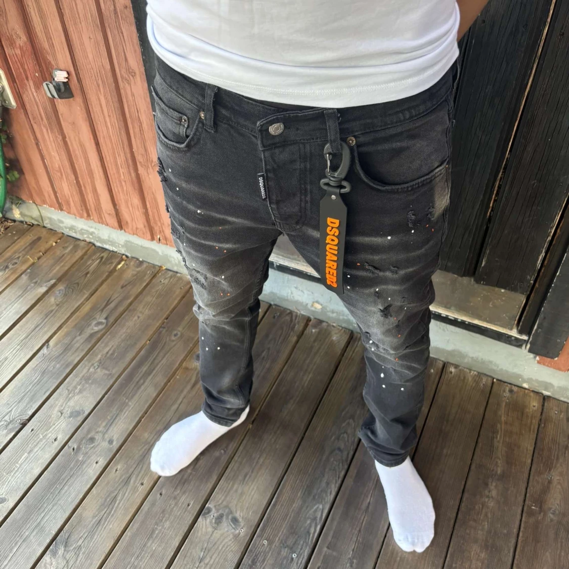 Svarta jeans från Dsquared2, stl 46