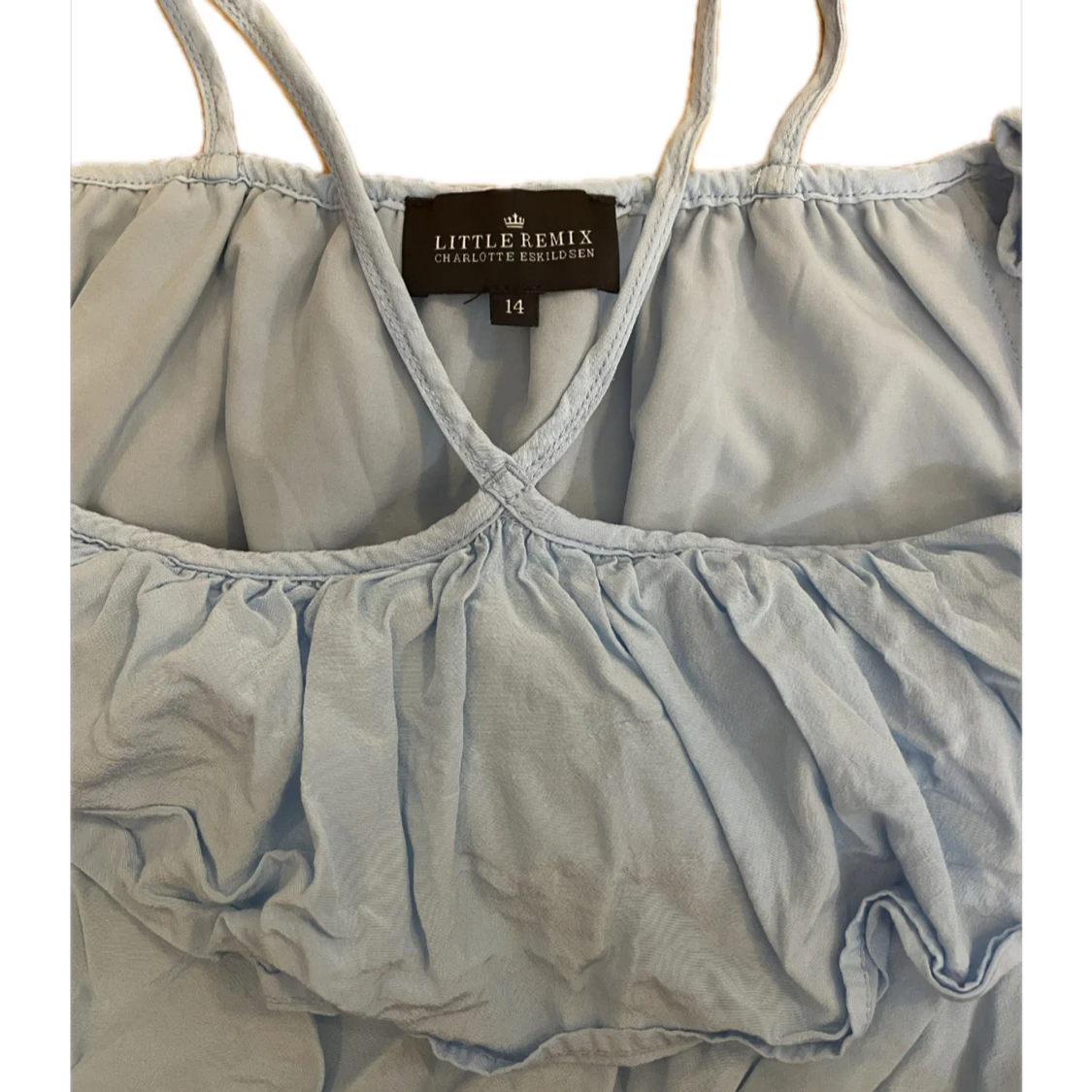 Ljusblå volangtopp Little Remix - 1