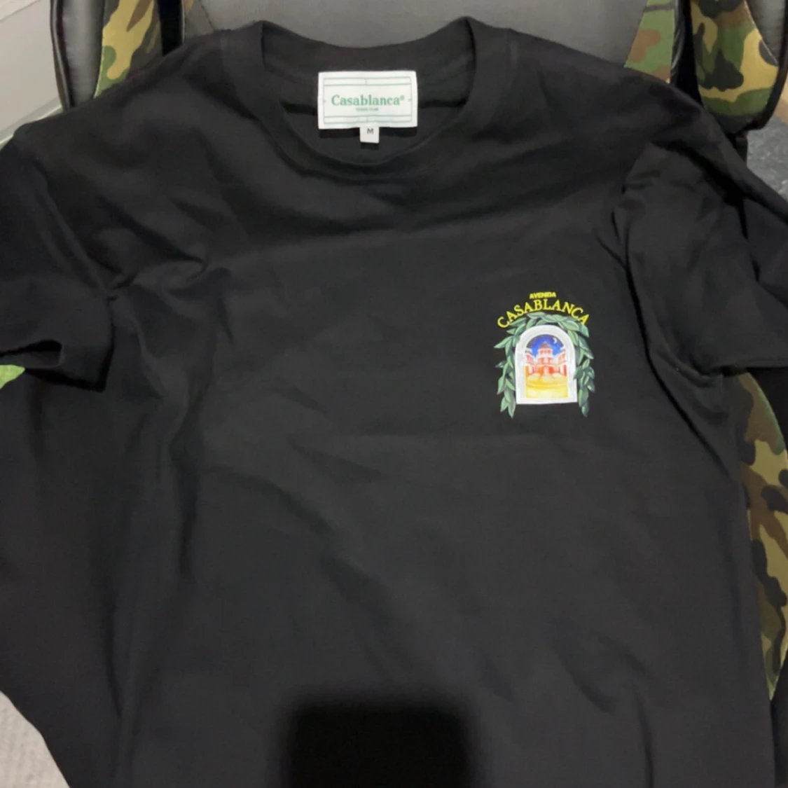 Svart Casablanca t-shirt med tryck - 1