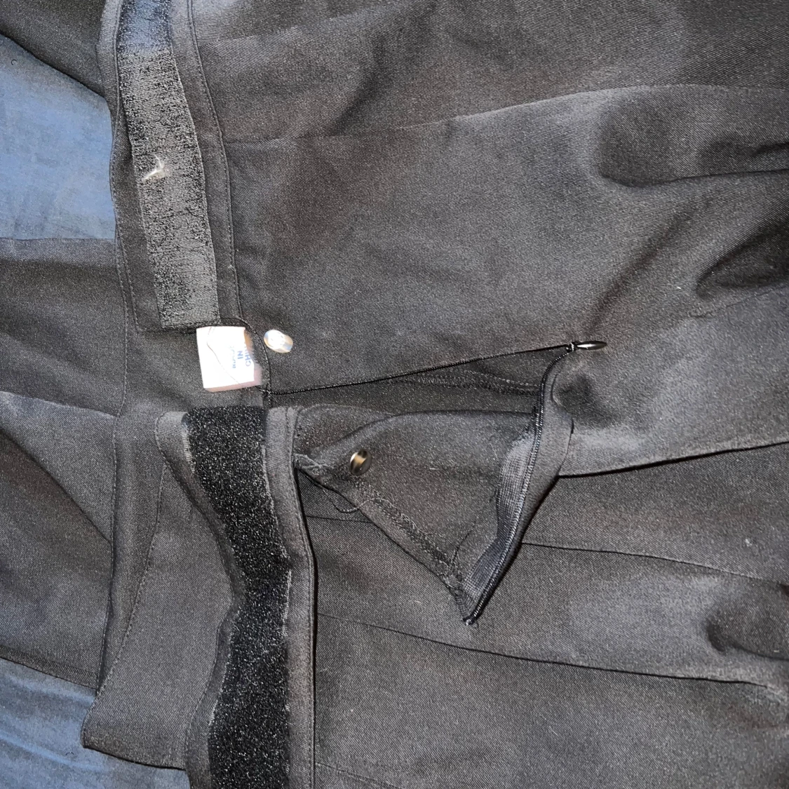 Svarta vida kostymbyxor med hög midja - 4