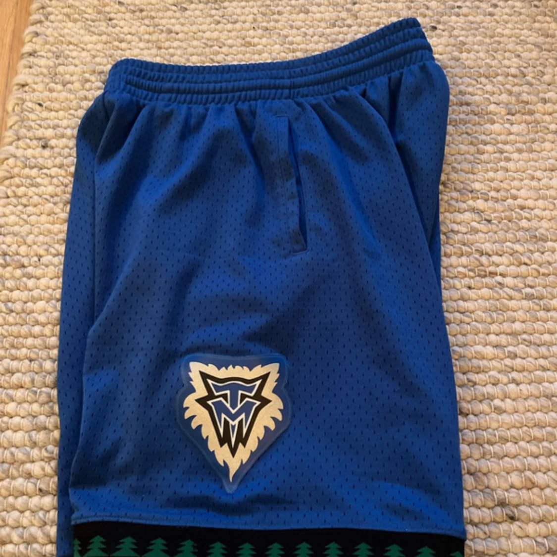 Blå NBA Timberwolves shorts Mitchell & Ness - 4