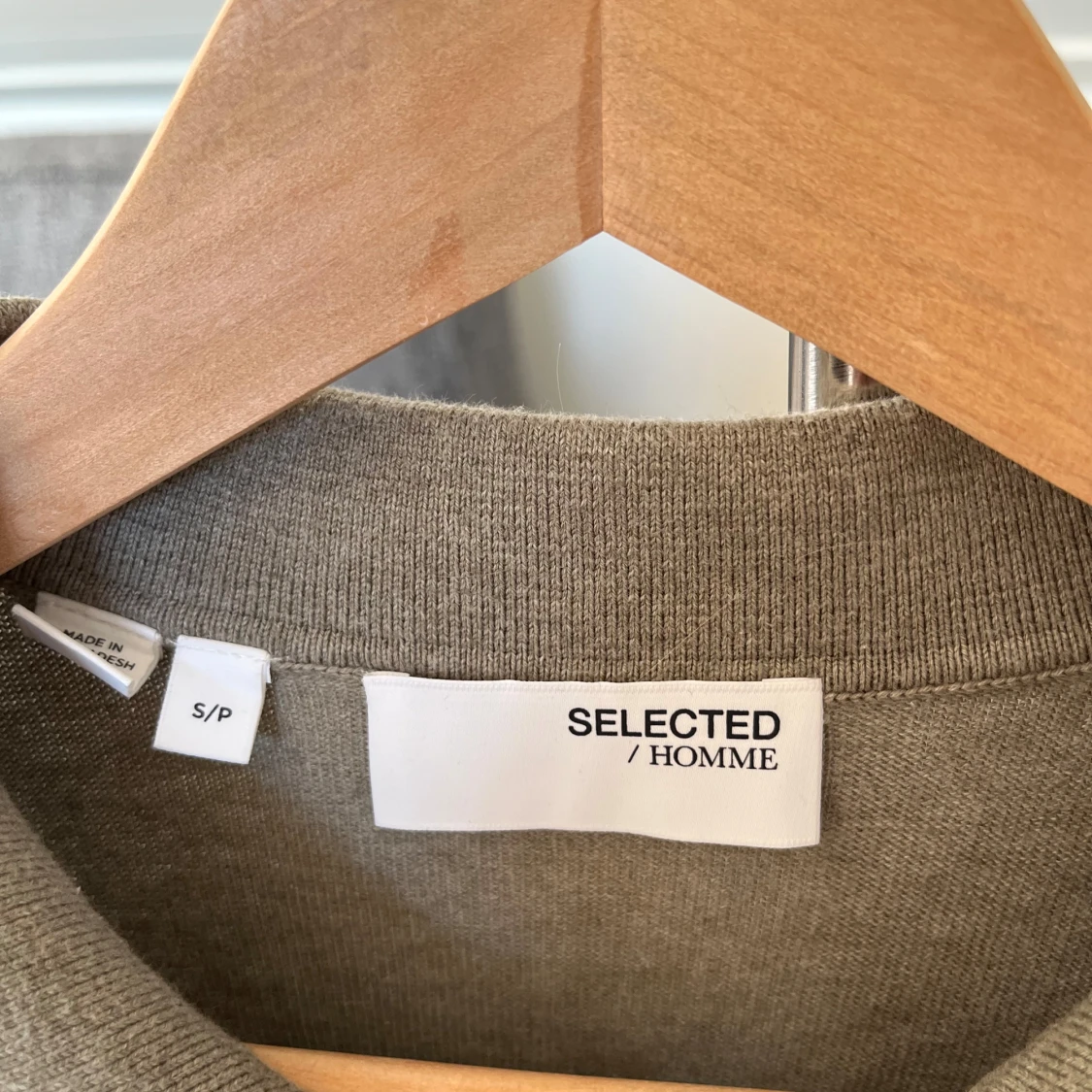 Beige pikétröja från Selected Homme - 2