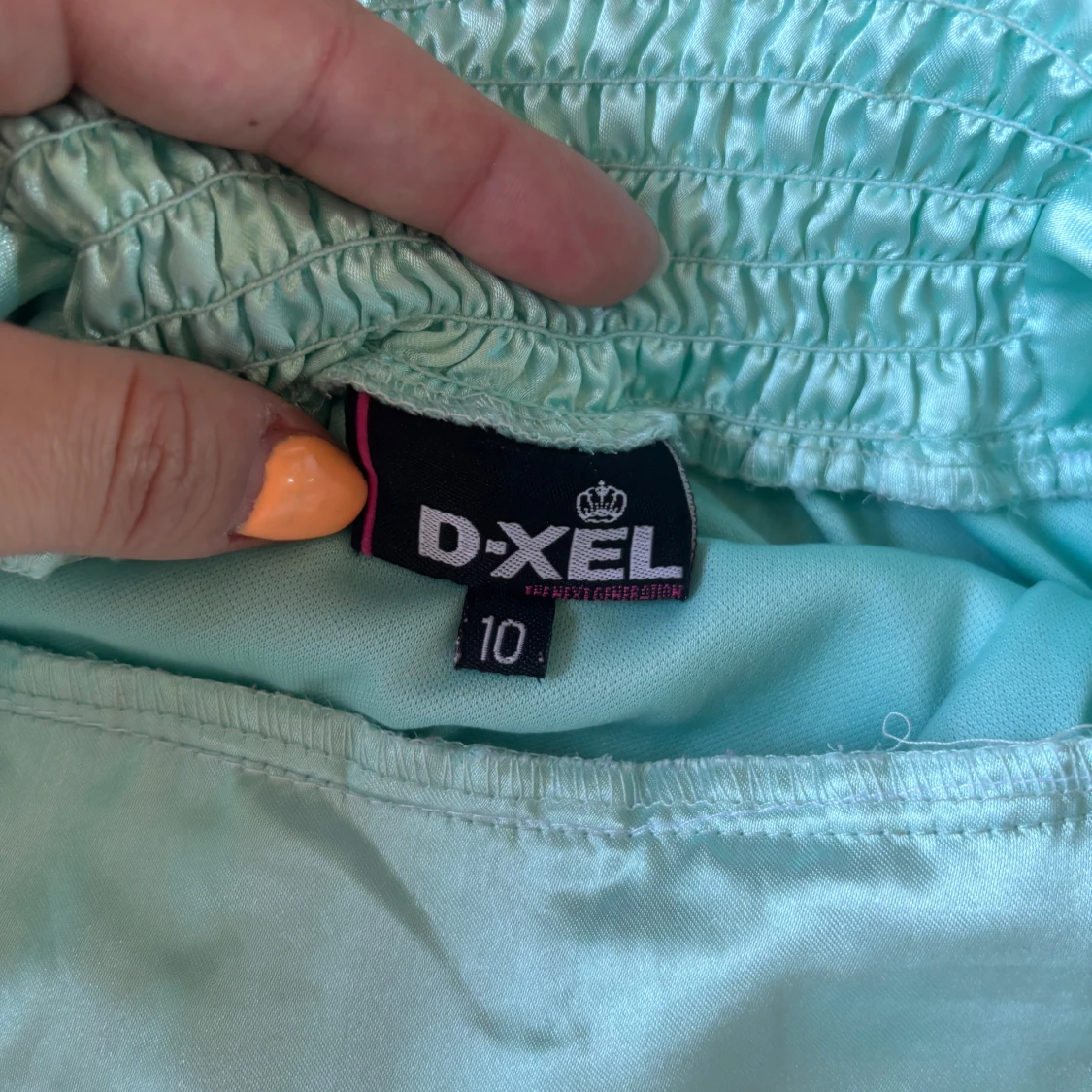 Turkos kortklänning - 2