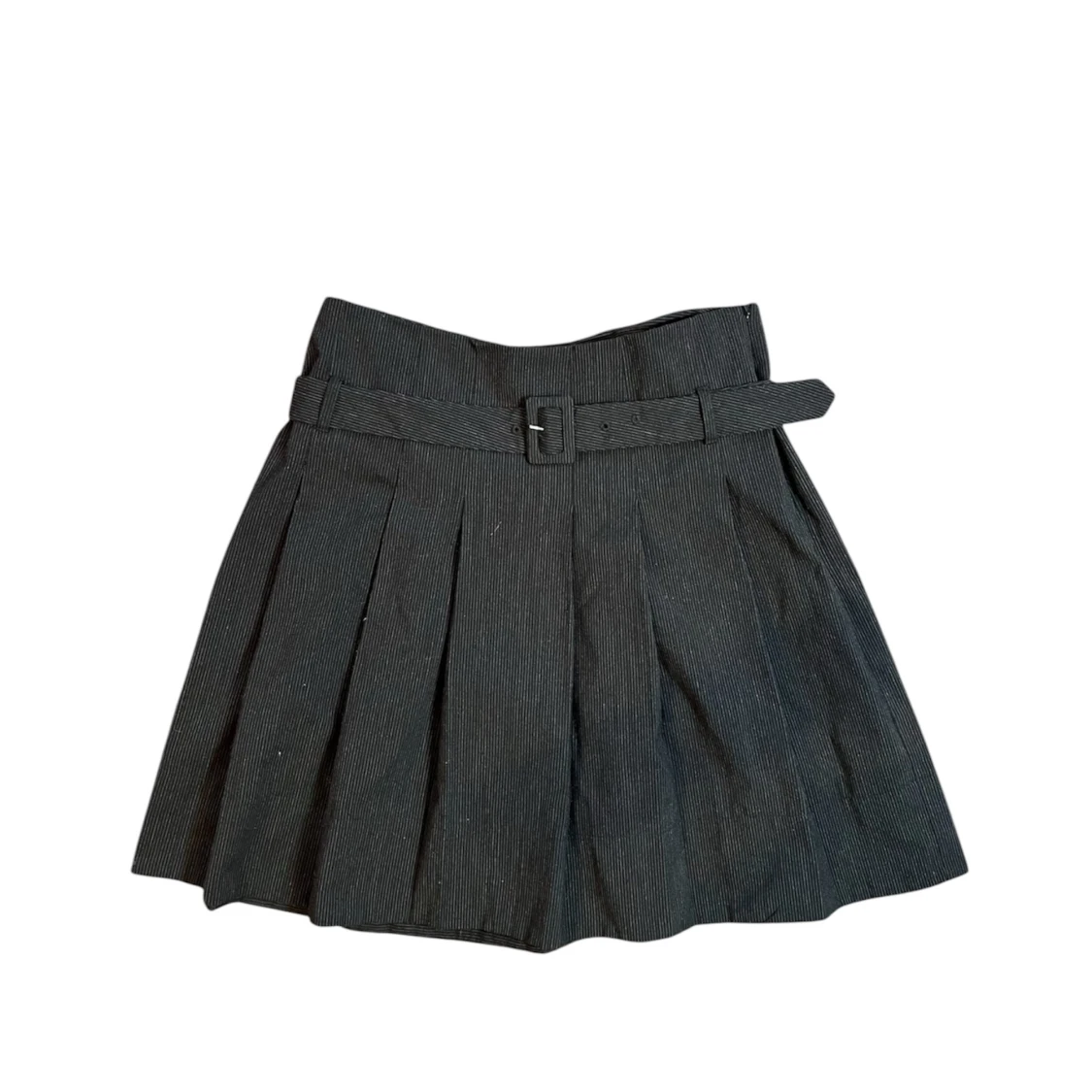 Lowwaist knäkjol med skärp