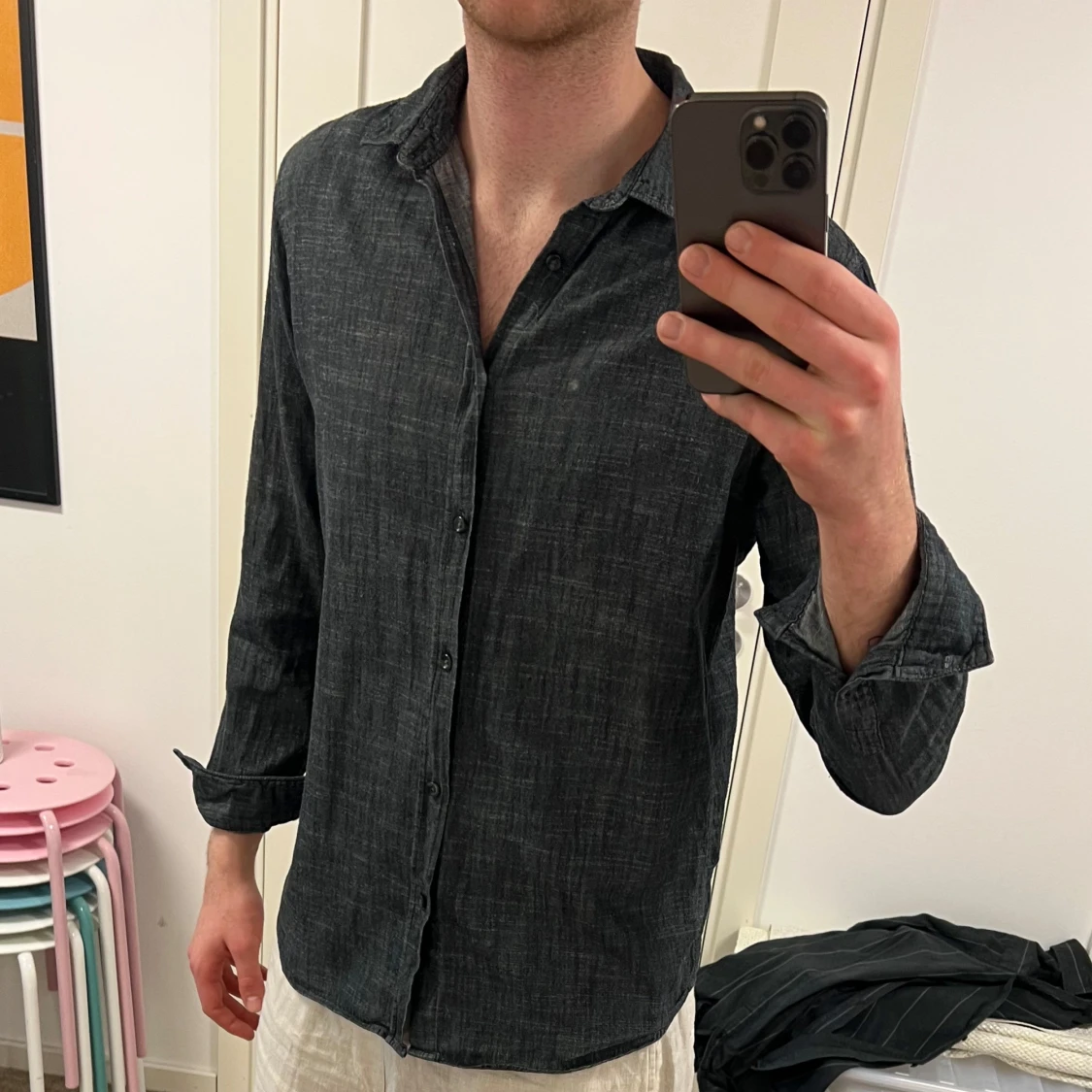 Mörkgrå skjorta från Selected Homme - 1