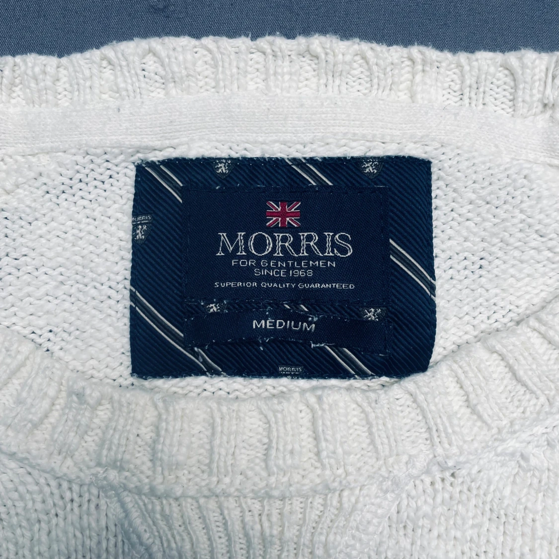 Vit stickad tröja från Morris  - 4