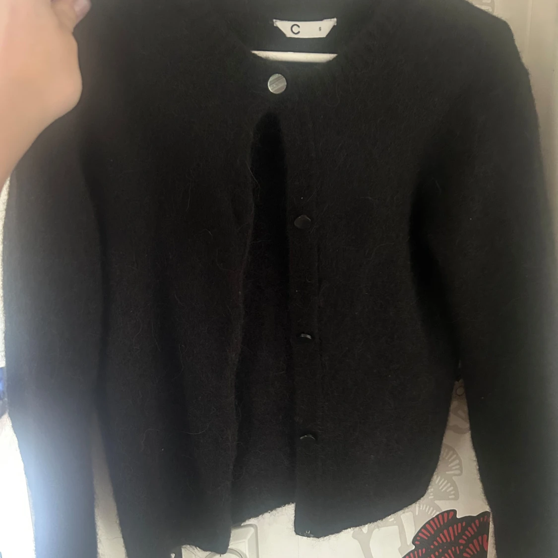 Svart kofta i ull - 2