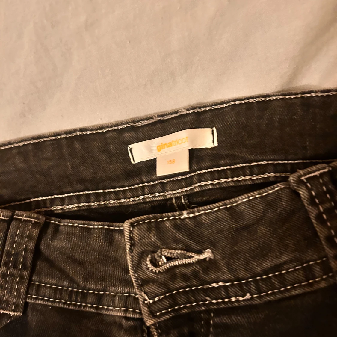 Svarta bootcut jeans Gina Tricot 158 - 2