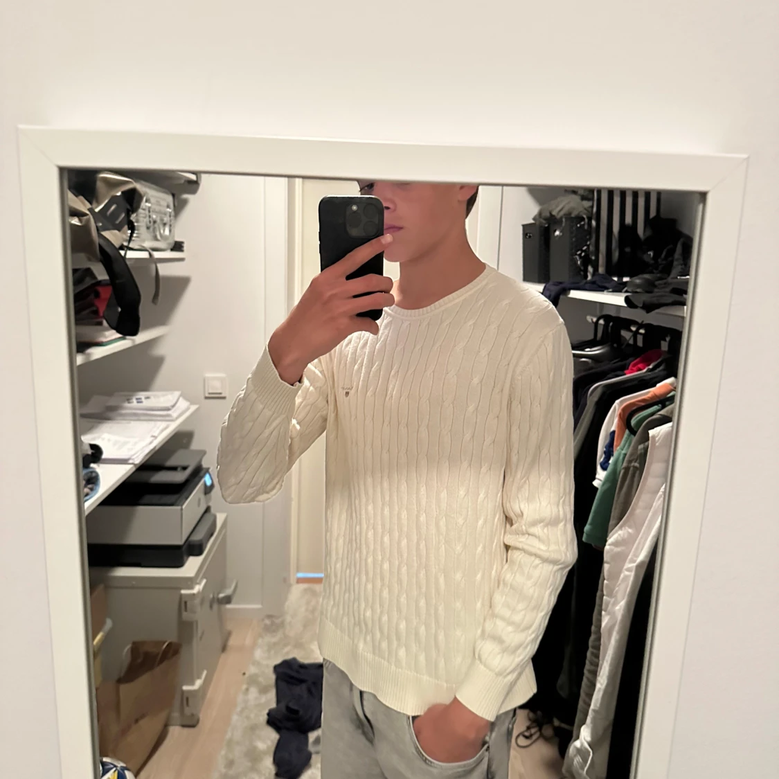 2 stycken Kabelstickade tröjor från Gant - 2