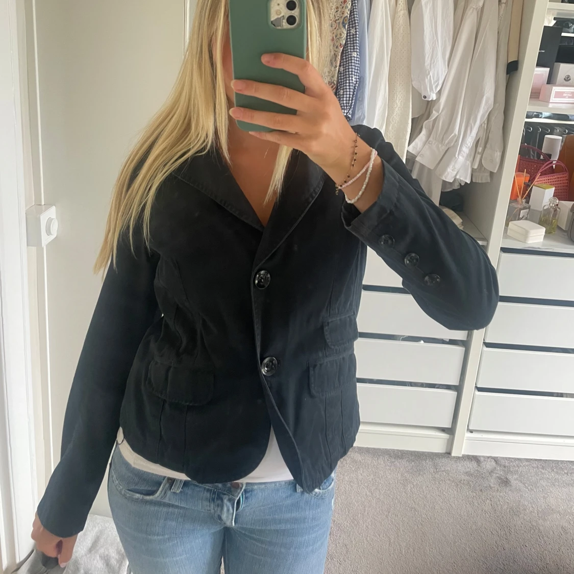 Mörkblå jacka - 1