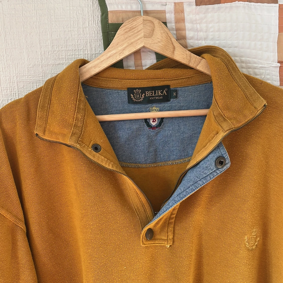 Senapsgul pikétröja från Belika - 1