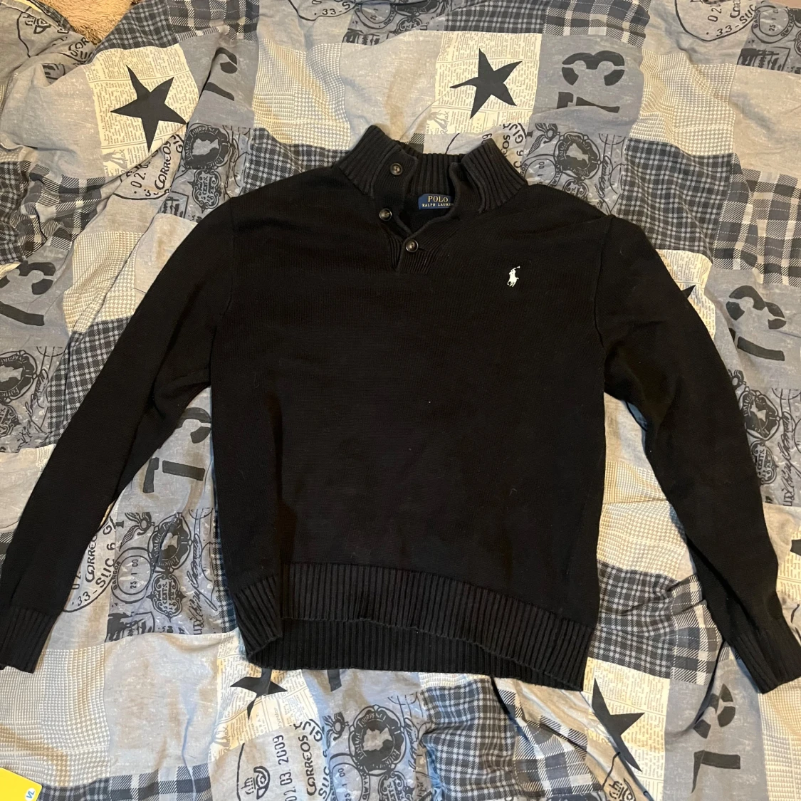 Svart stickad tröja Polo Ralph Lauren