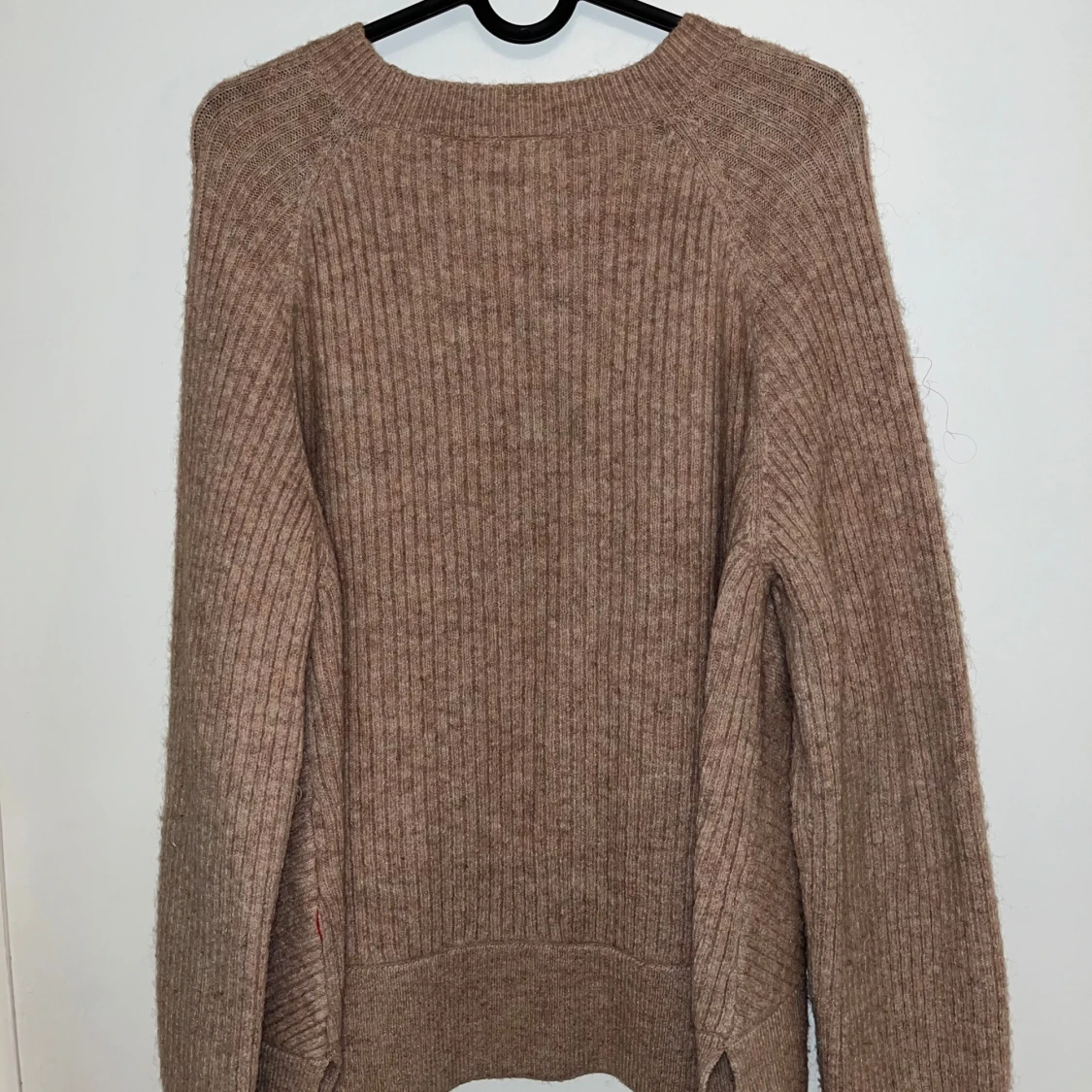 Beige/brun stickad tröja - 2