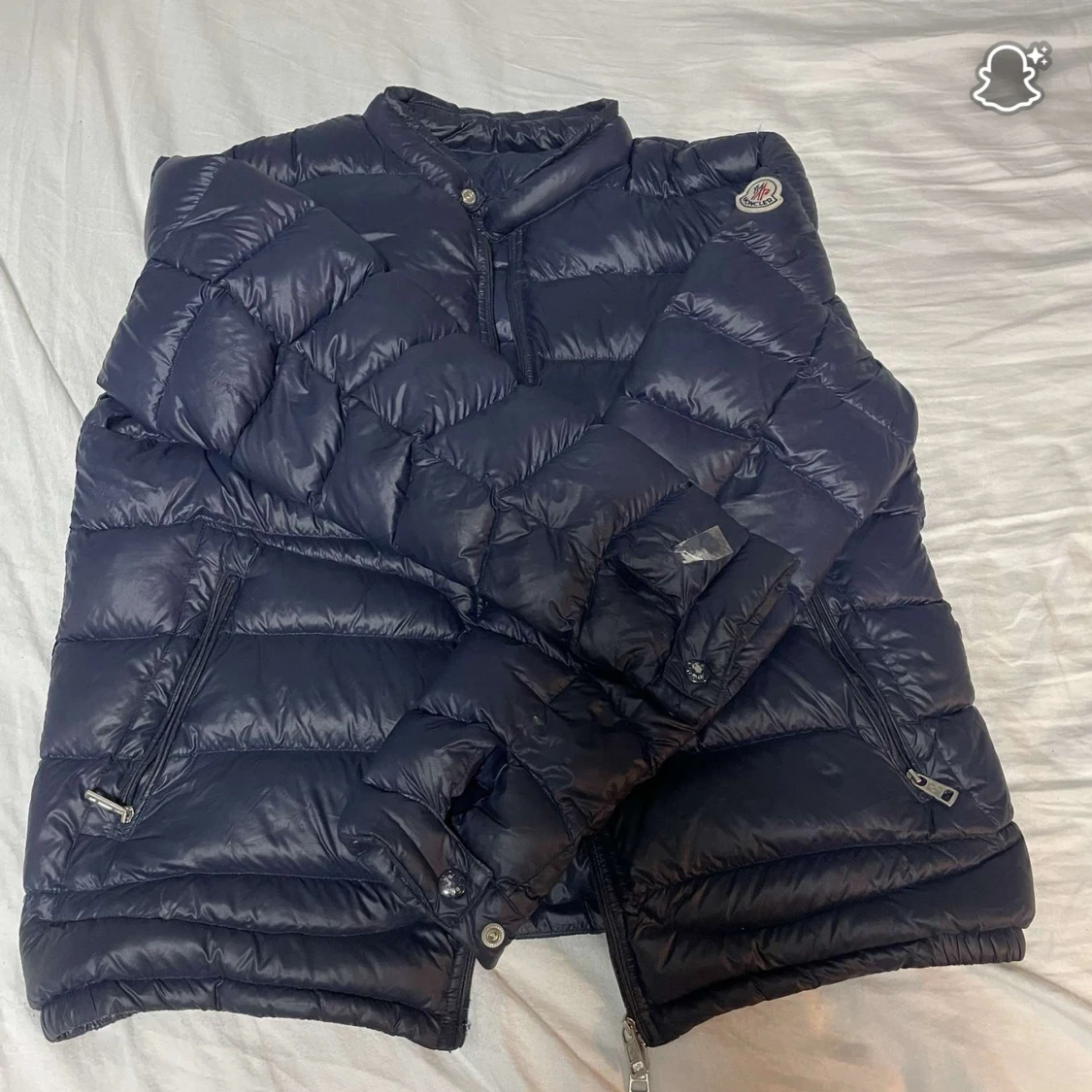 Mörkblå dunjacka från Moncler