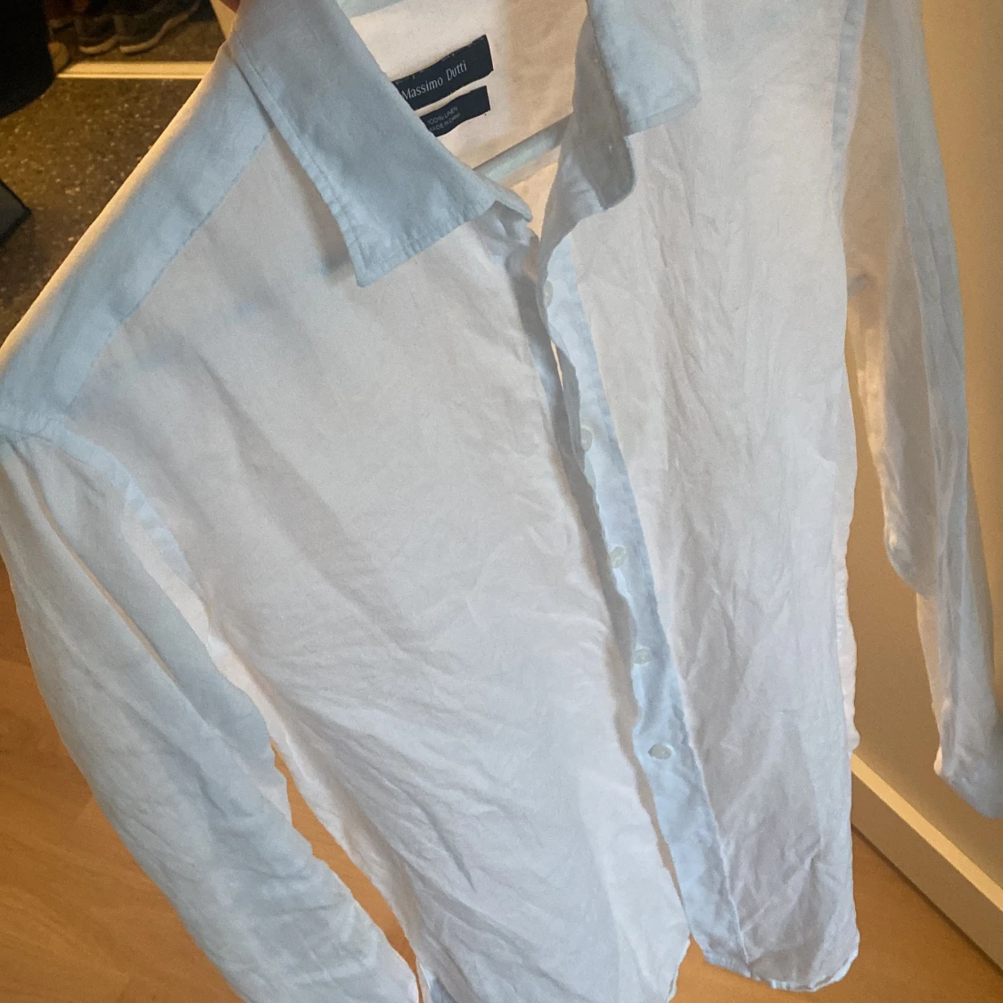 Vit linneskjorta från Massimo Dutti - 2