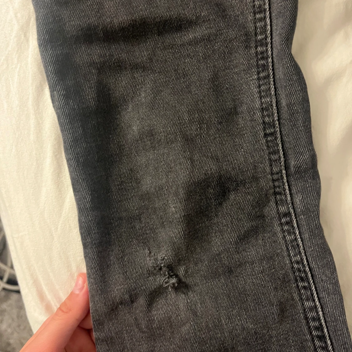 Svarta bootcut jeans med låg midja - 3