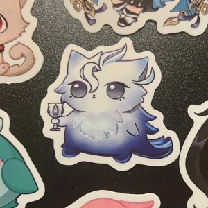 Genshin impact Neuvillettemeow sticker - Sticker of Neuvillette as a cat from Genshin impact! Perfect for your decorations or collection :)
