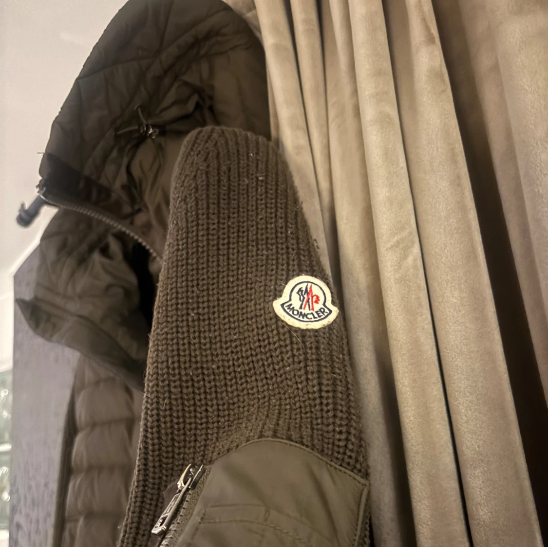 Olivgrön Moncler Cardigan - 1