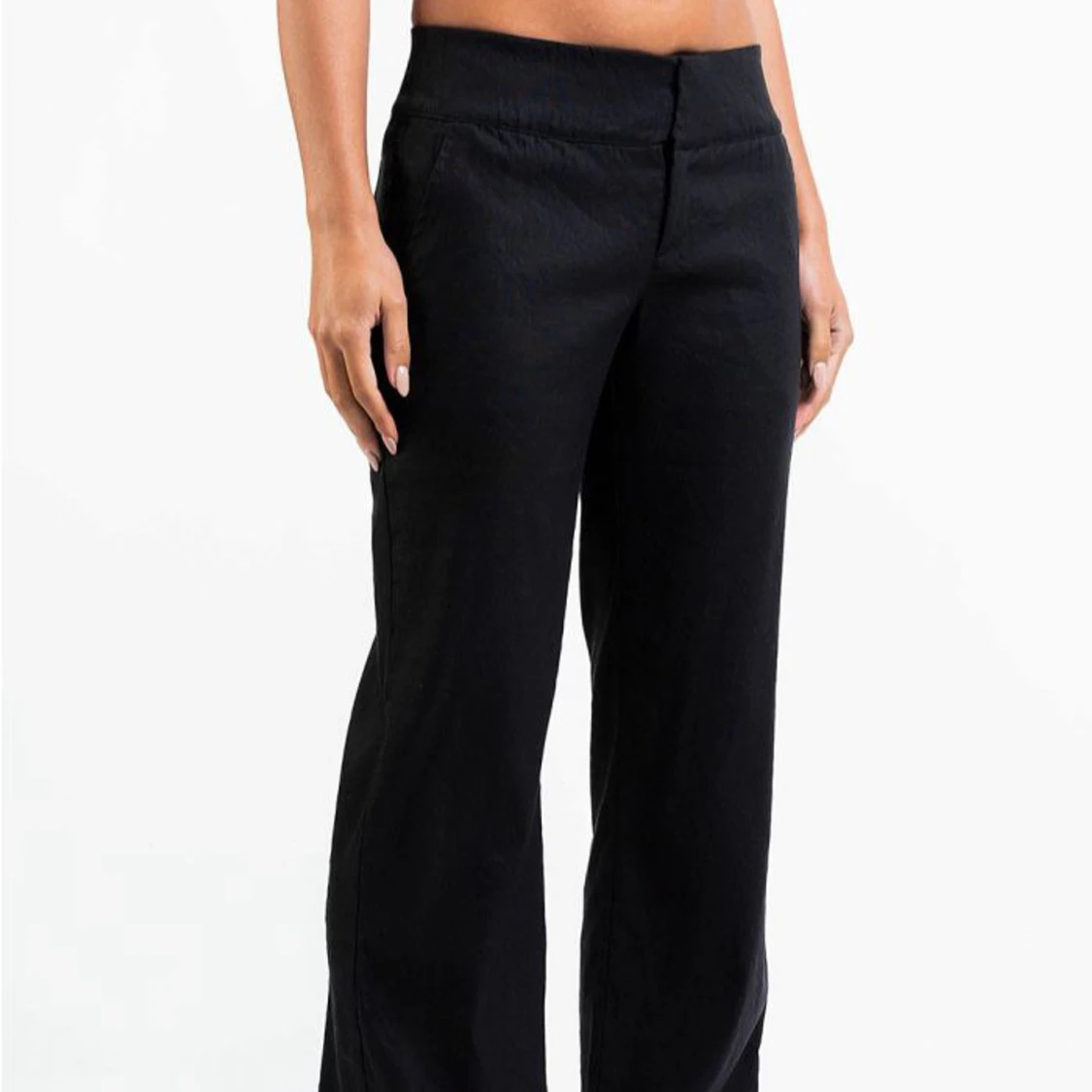 Svarta linnebyxor från madlady