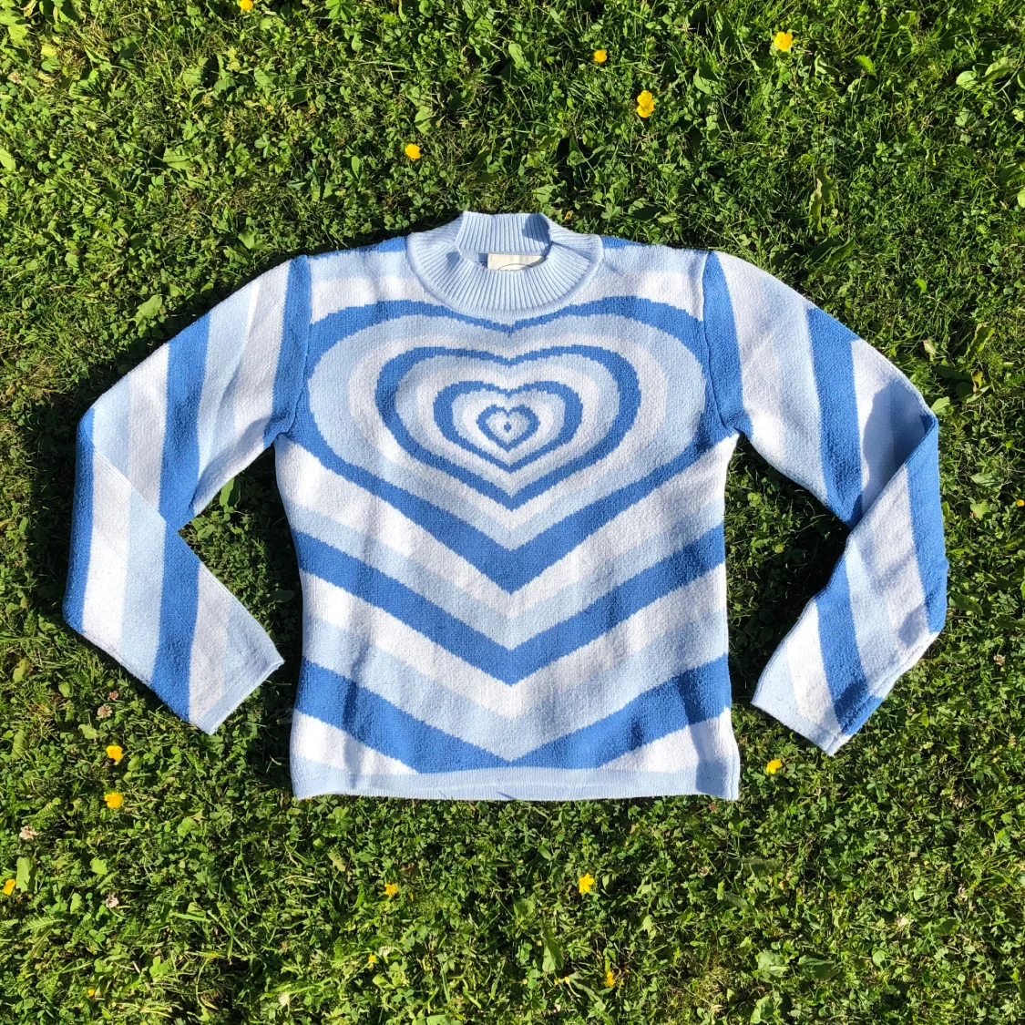 Blå heartwave tröja