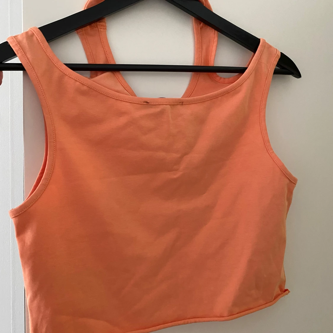 Orange croppad linnetopp Missguided - 3