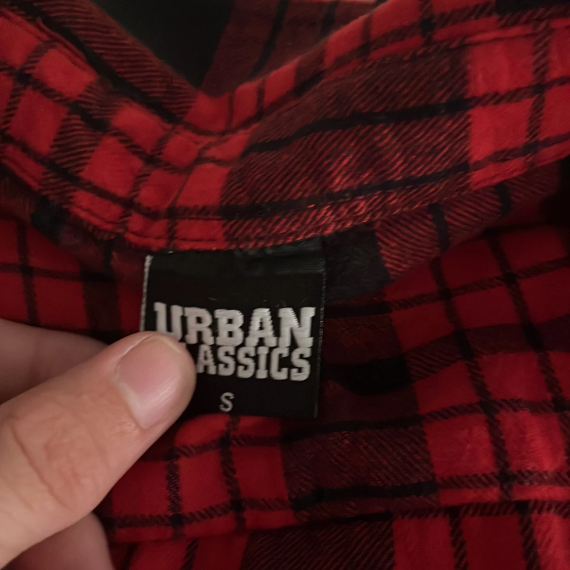 Röd rutig skjorta från Urban Classics - 2