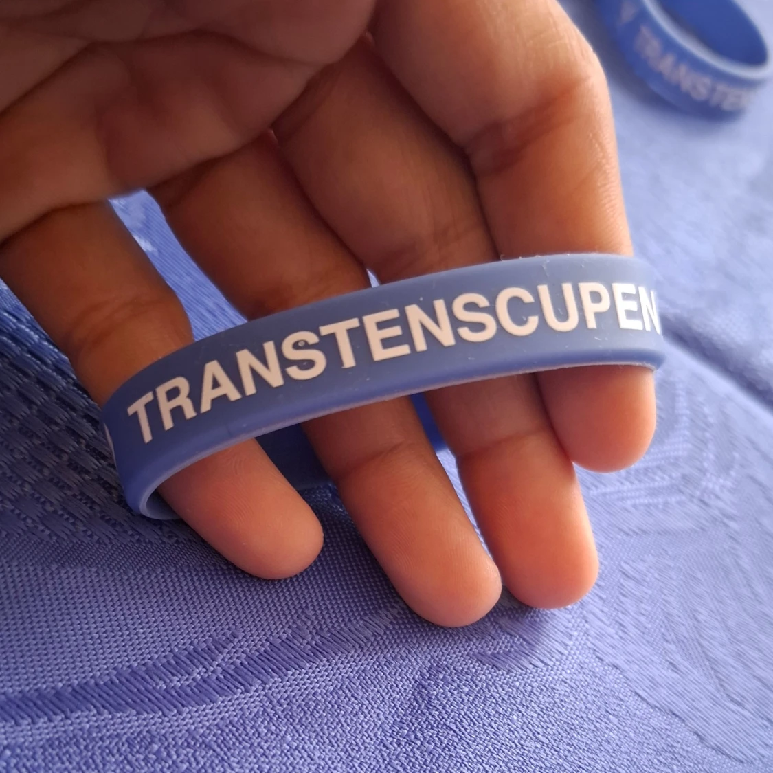 Blått silikonarmband Transtenscupen - 1