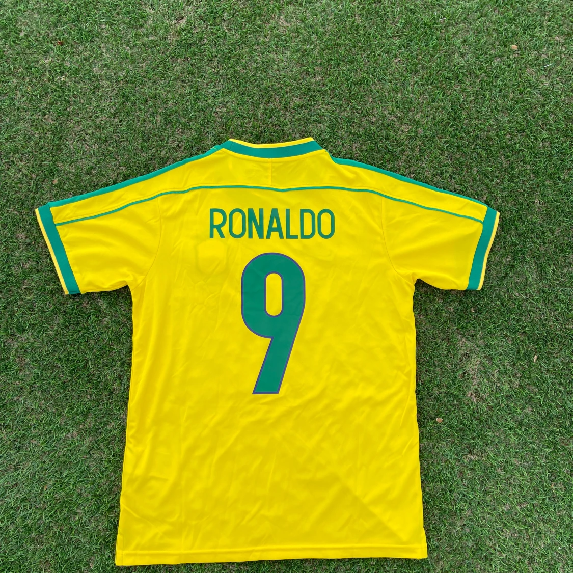 Brasilien World Cup Hemma fotbollströja Ronaldo 9 - 1