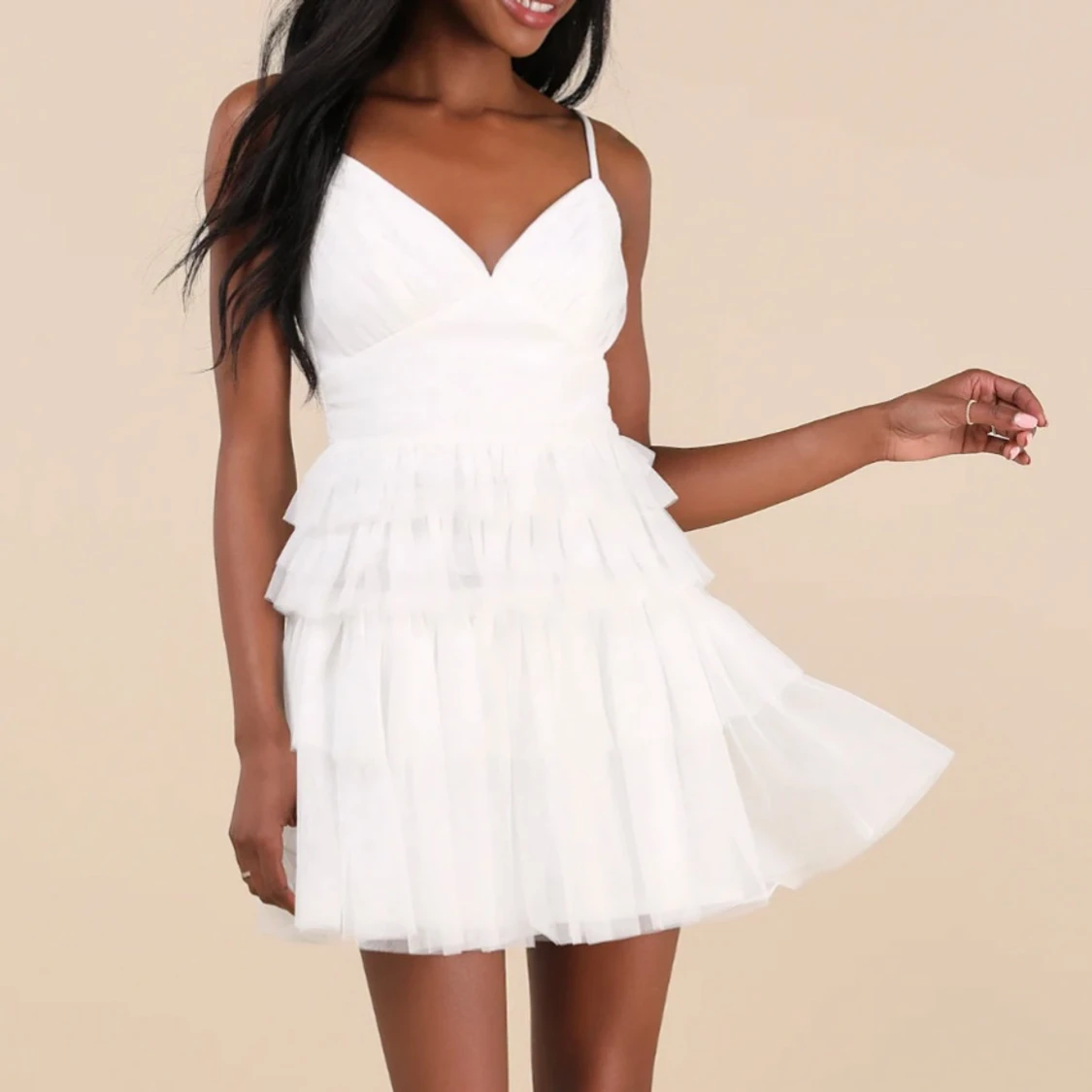 Vit klänning från Lulus 