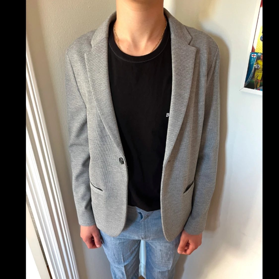 Grå stilren kavaj - 2