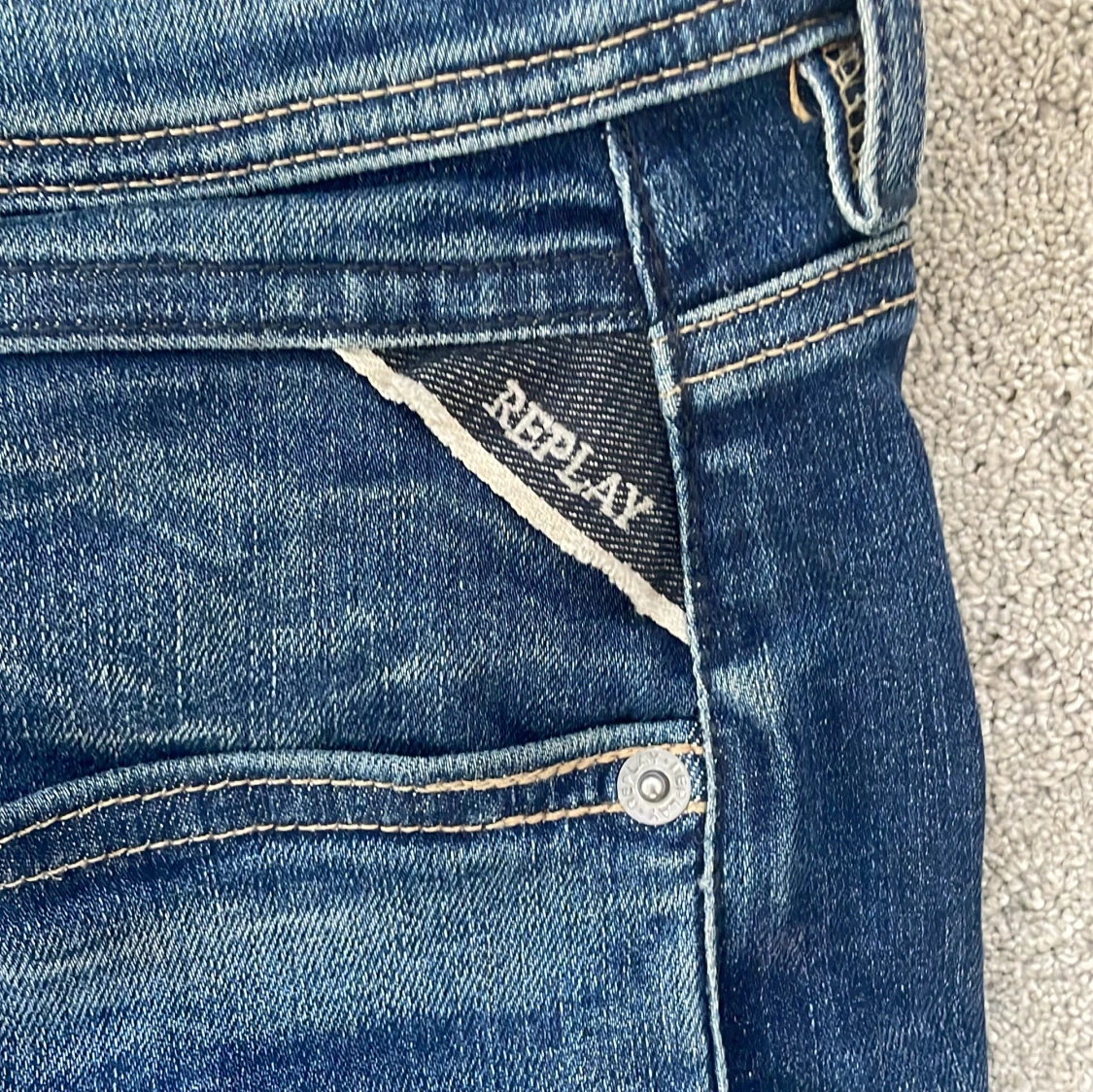 Blå jeansbyxor från Replay - 3