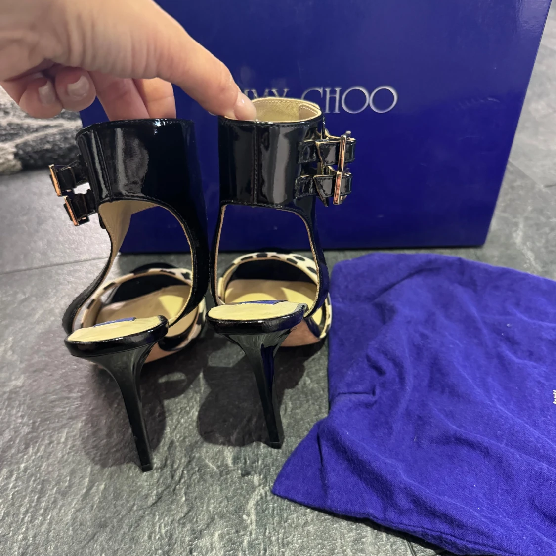 Jimmy Choo x H&M klackskor med djurmönster - 1