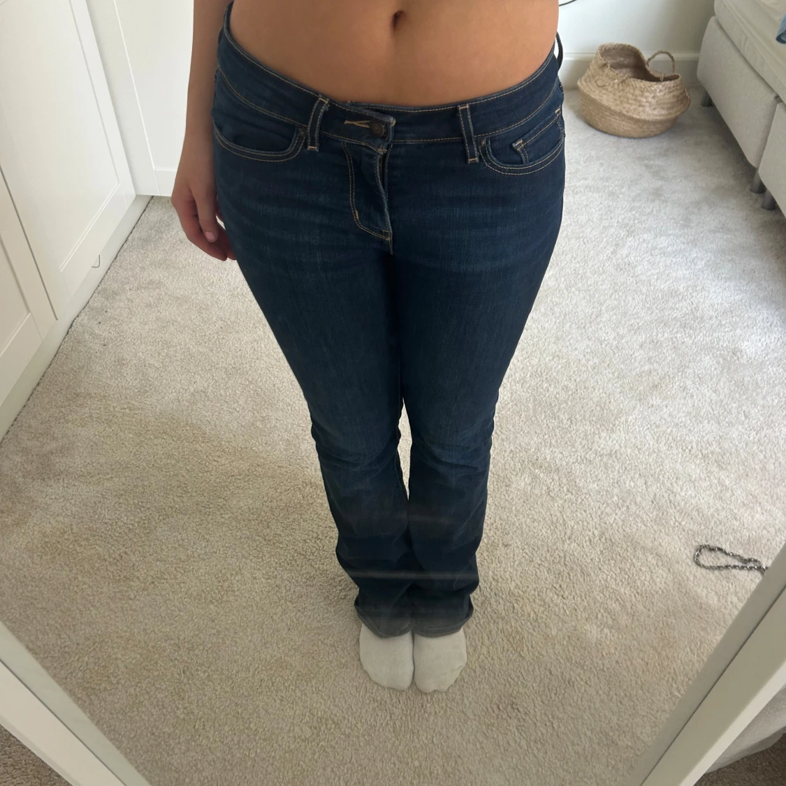 Mörkblå Levis 501 jeans - 1