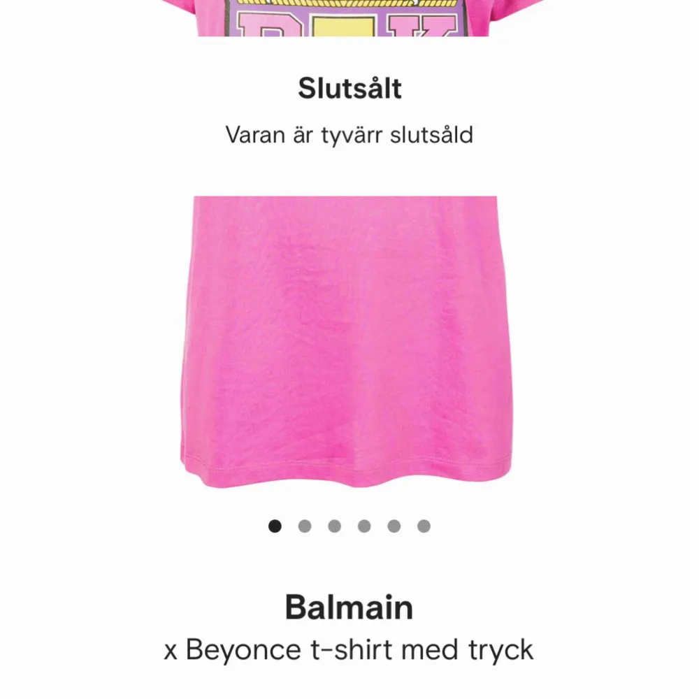 Limiter edition t-shirt från Balmain x Beyoncé. Helt slutsåld. Originalpris: 2991 kr (Farfetch). Självklart 100% äkta! . T-shirts.