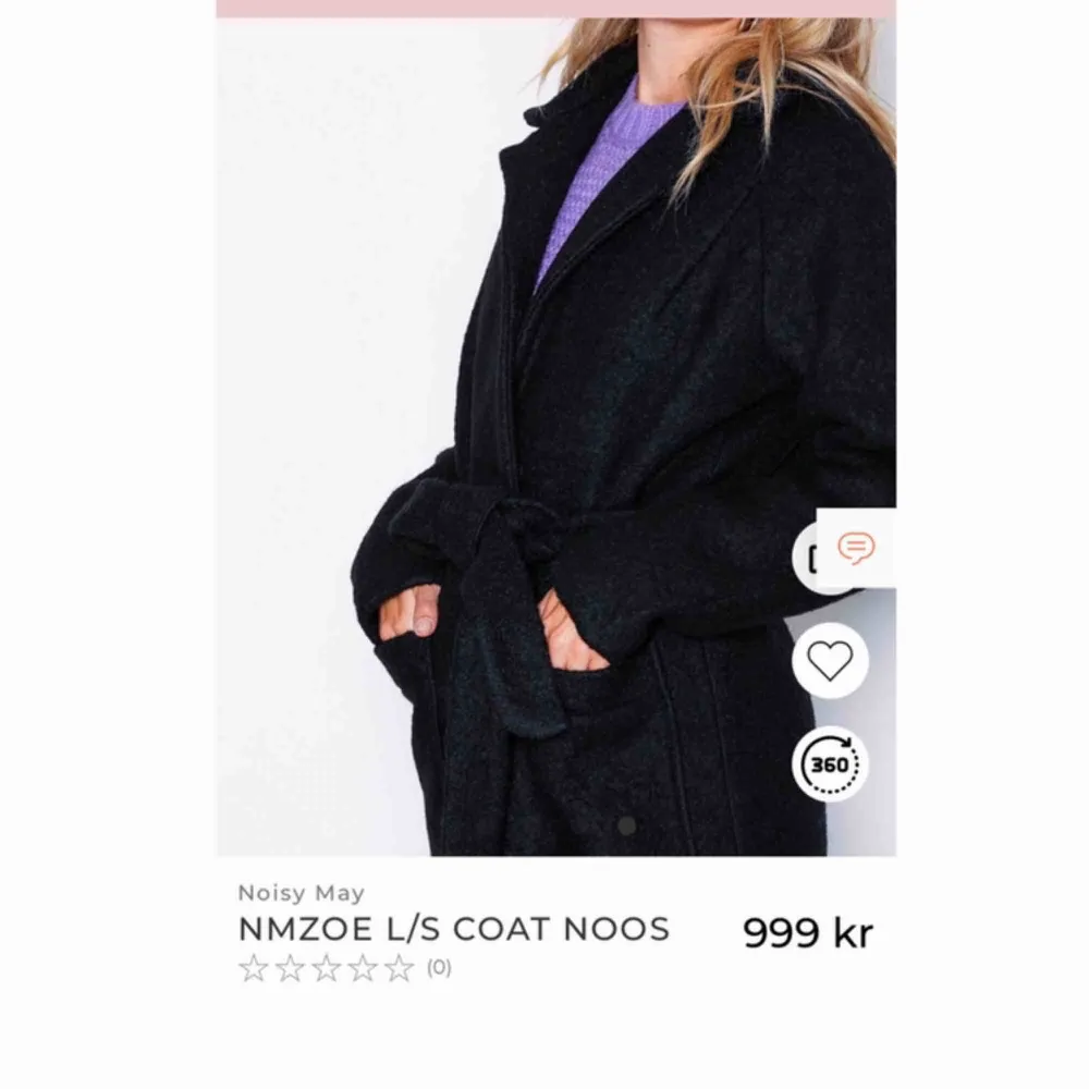 Supermysig kappa från märket Noisy May🥰 Helt ny med prislapp kvar, köpte den förra veckan. Den är i 50% ull (!!) så den håller dig varm hela vintern. Nypris 1000kr och jag säljer den för 599!💞. Jackor.