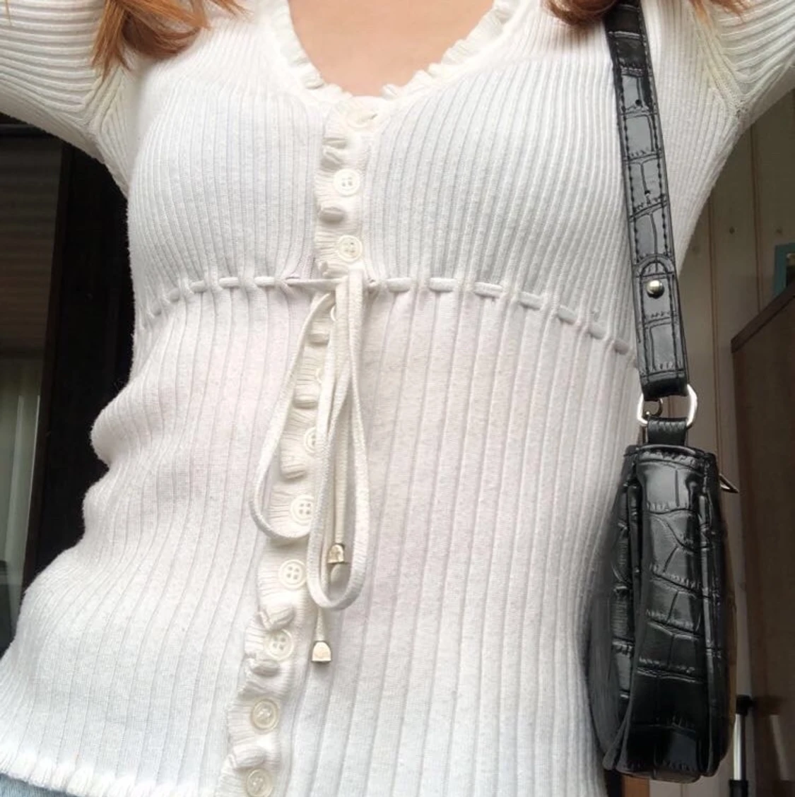 Vintage vit tröja - 90