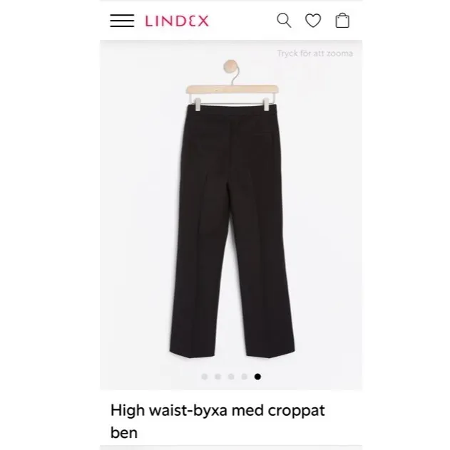 Slutsålda cropped kostymbyxor från Lindex. Använd 1 gång & blivit tvättad. Säljs då dom är tyvärr för stora 😕. Dom är sjukt snygga!!!! . Jeans & Byxor.