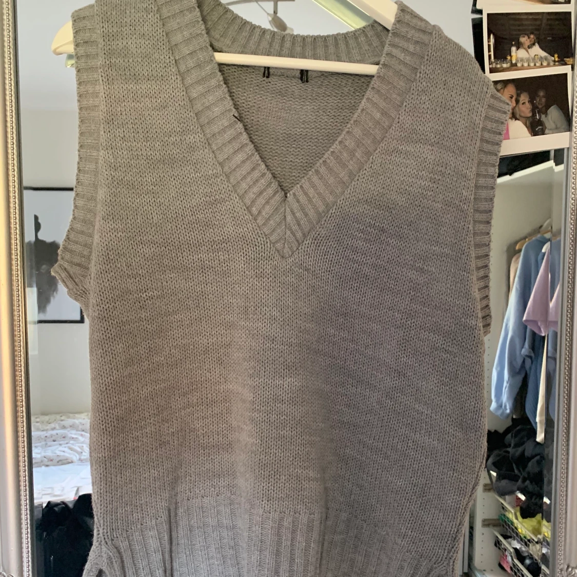 Trendig stickad väst - 90