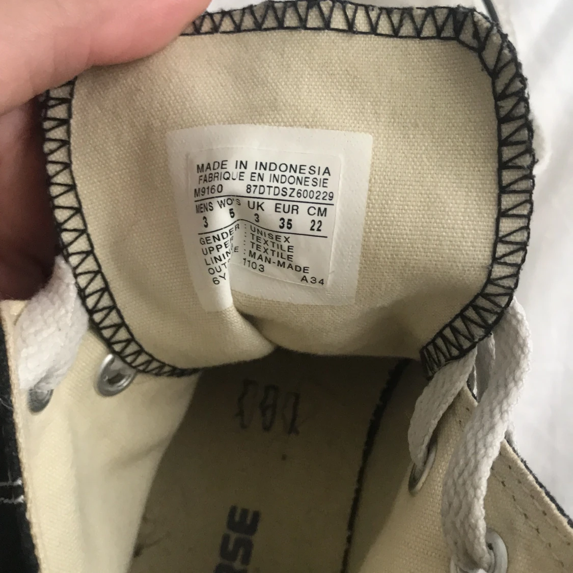 Svarta Converse - 91