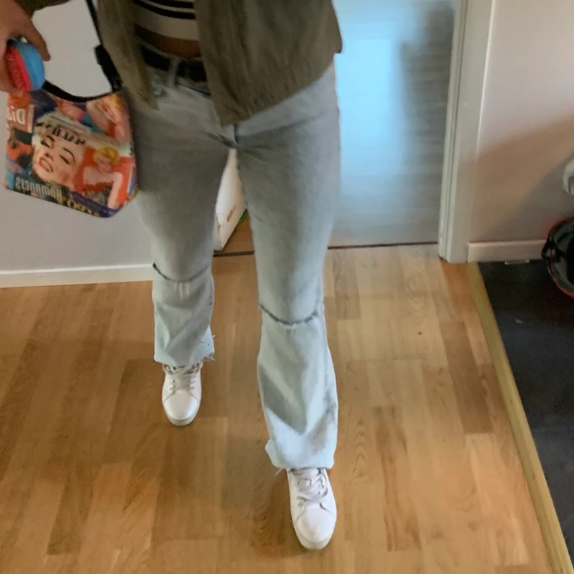 Långa bootcut jeans - 90