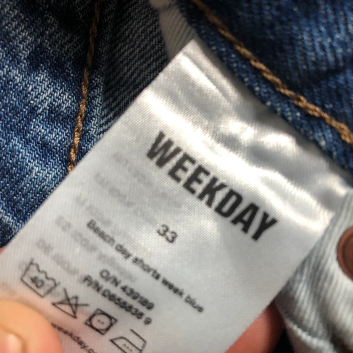Jeansskjorts weekday strl 33 - 91